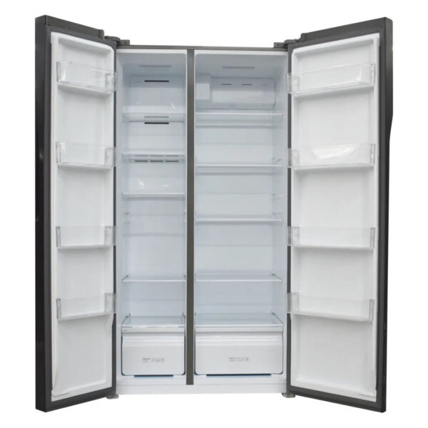 Nevera Side by Side de Vidrio Negra de 520 Litros TCL