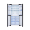 00026670-2 Nevera 4 Puertas Gris Cristal con Dispensador de Agua de 424 Litros TCL