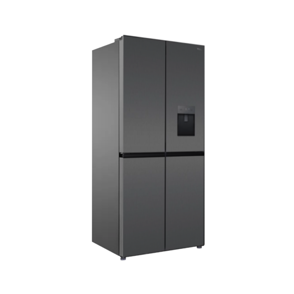 00026670-3 Nevera 4 Puertas Gris Cristal con Dispensador de Agua de 424 Litros TCL