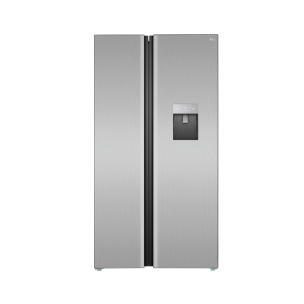 00026671-1 Nevera Side by Side Gris Cristal con Dispensador de Agua de 486 Litros TCL