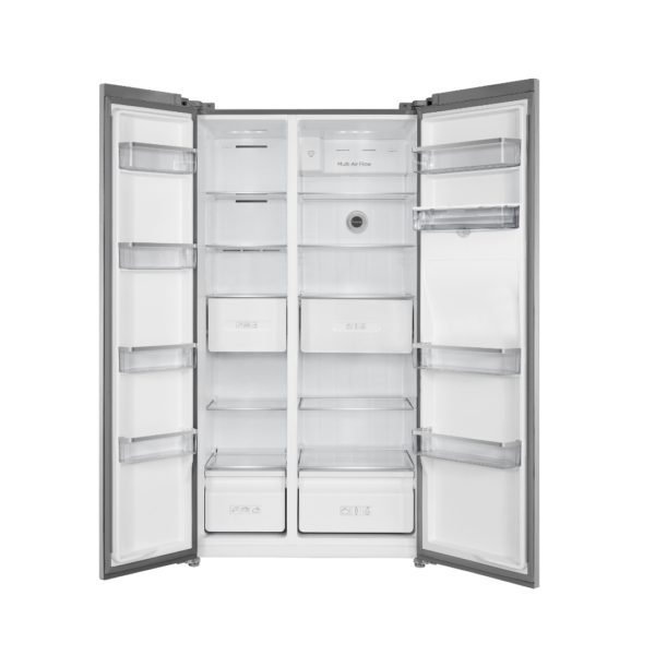 00026671-3 Nevera Side by Side Gris Cristal con Dispensador de Agua de 486 Litros TCL