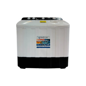 10000327471 Lavadora Semiautomática Panel Negro con Tapa Blanca Omega 14KG