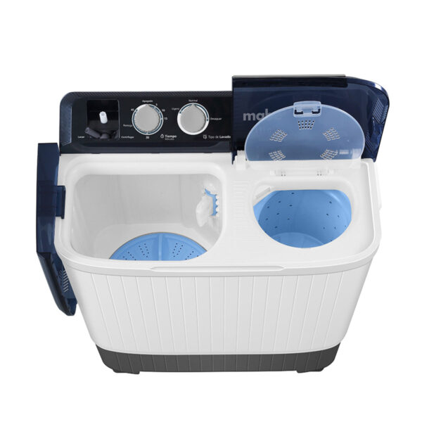 1200Wx1200H-G-Mabe-Lavadora-11Kg-Blanco-LMDX1123HBAB0-Cenital-Abierta Lavadora Semiautomática 11KG Mabe