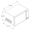 Horno Microondas Diseño Frontal de Espejo 20L Whirlpool