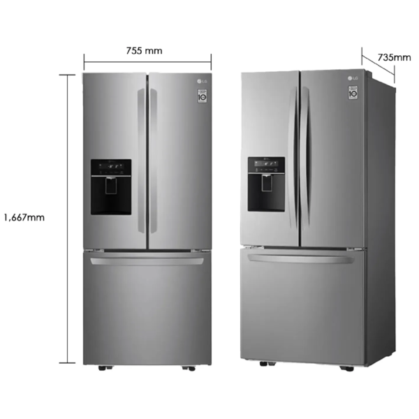17492_6 Nevera Side by Side de 3 Puertas French Door 628 Litros LG