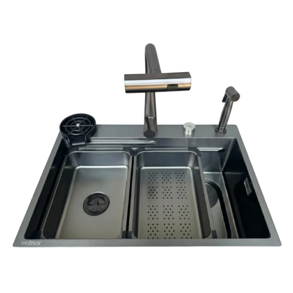 25887 Fregador con Accesorios de 68 cm Flusso Lite 68 Vetrux