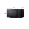 29154-8-1 Horno Microondas Negro de 20L LG