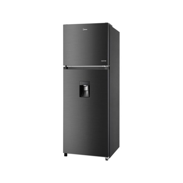 3-MDRT489MTM28WD Nevera Negra sin Escarcha con Dispensador de Agua de 336 Litros Midea