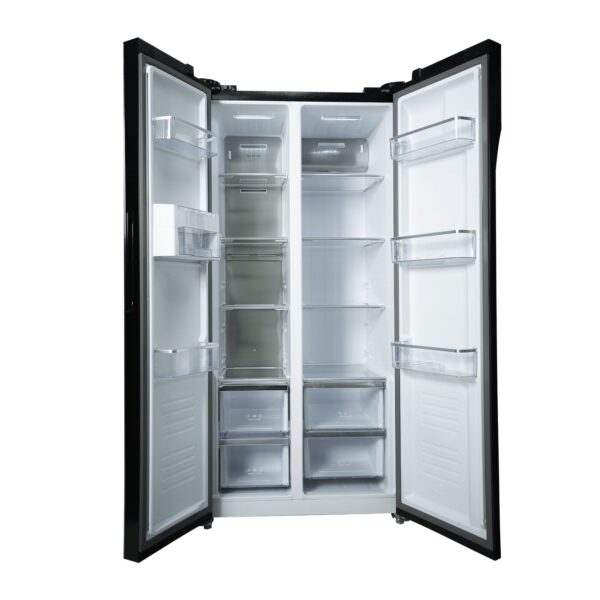 Nevera Side by Side Negra Espejo de 435 Litros Black Drija