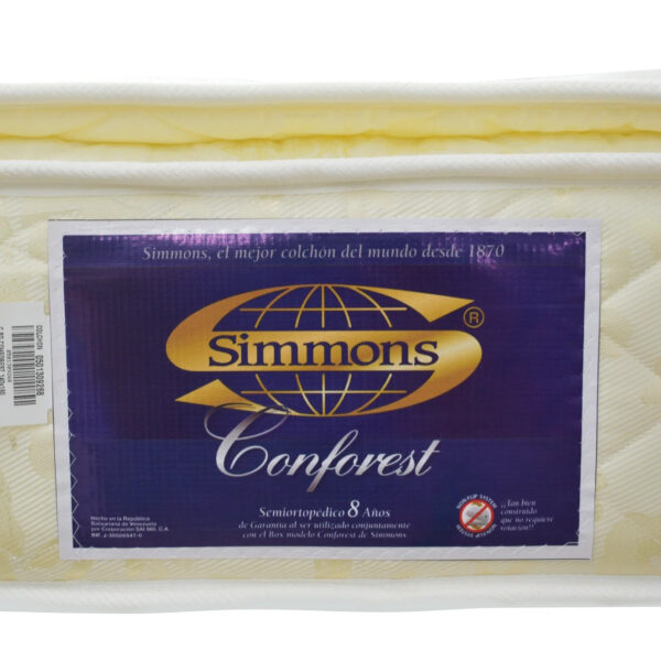 ColchonMatrimonial_140cmX190cm_ConforestSemiOrtopedicoSimmons7 Colchón Semi Ortopédico Pillow Top Conforest SIMMONS