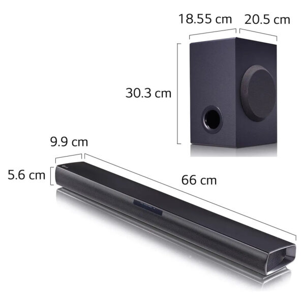 Soundbar 2.1 con Subwoofer Inalambrico 160W LG