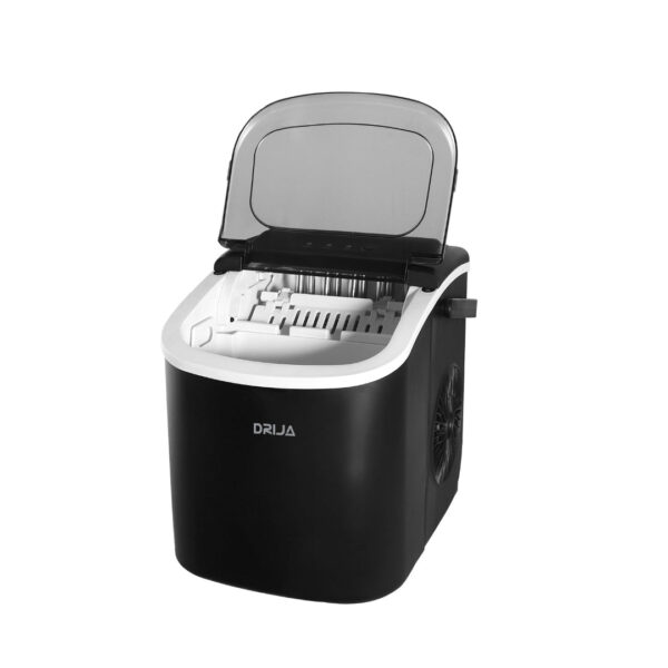 FH12_Black_2 Fabricador de Hielo Negro 12KG/24HRS FH12BLACK Drija