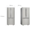 GM22BGPK_Dimension_D-1 Nevera Side by Side French Door Silver de 617 Litros LG