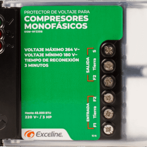 Protector de Voltaje para Compresores Monofásicos de Bornera 220V Exceline