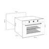 Horno a Gas 76 cm Roma Gas-A 76 Drija