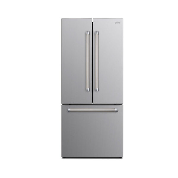 Inox_18D3P_1 Nevera Side by Side de 3 Puertas de Acero 500 Litros INOX Drija