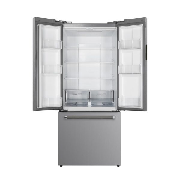 Inox_18D3P_2 Nevera Side by Side de 3 Puertas de Acero 500 Litros INOX Drija