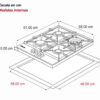 Tope de Cocina de Gas 60 cm Milan Pro 60 Drija