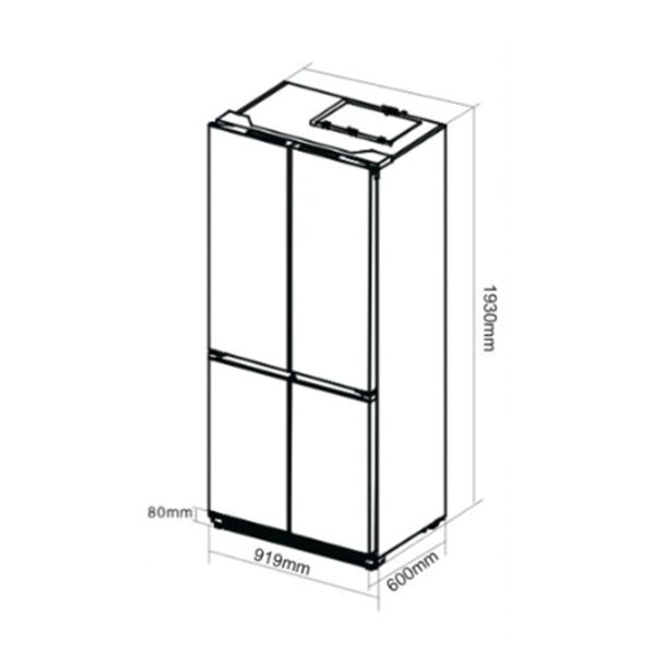 Refrigeraadora_DARK-I_18CD4P_3_43a9170b-e684-4290-93e1-c2ffa5ad9807 Nevera Side by Side de Acero Negro 522 Litros 18.4" DARKI18FD4P Drija