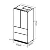 Refrigeraadora_DARK-I_18fD4P_3 Nevera Side by Side de Acero Negro 520 Litros 18.1" DARKI18FD4P Drija