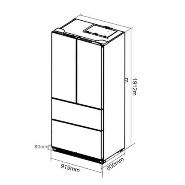 Refrigeraadora_DARK-I_18fD4P_3 Nevera Side by Side de Acero Negro 520 Litros 18.1" DARKI18FD4P Drija