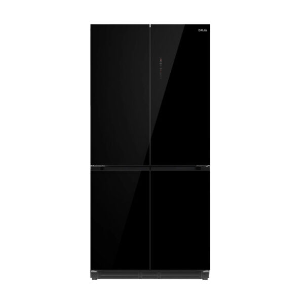 Refrigeraadora_GLASS-B_18CD4P_DRIJA_1 Nevera Side by Side de Espejo Negro 522 Litros 18.4" GLASSB18FD4P Drija