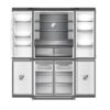 Refrigeraadora_GLASS-B_18CD4P_DRIJA_2 Nevera Side by Side de Espejo Negro 522 Litros 18.4" GLASSB18FD4P Drija