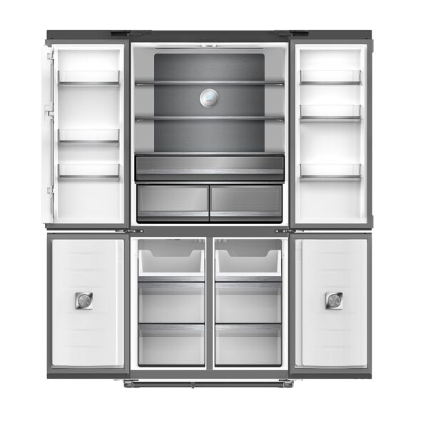 Refrigeraadora_GLASS-B_18CD4P_DRIJA_2 Nevera Side by Side de Espejo Negro 522 Litros 18.4" GLASSB18FD4P Drija