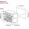 Roma-76-Gas-Drija-4 Horno a Gas 76 cm Roma 76 Drija