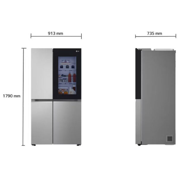 VS25VVNW-Spec-D Nevera Side by Side de Acero InstaView Door In Door de 694 Litros LG