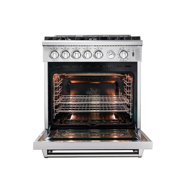 Venecia_76_3 Cocina a Gas de Acero Aspecto Industrial 36" Venecia 90 Drija