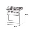 Venecia_90_3 Cocina a Gas de Acero Aspecto Industrial 36" Venecia 90 Drija