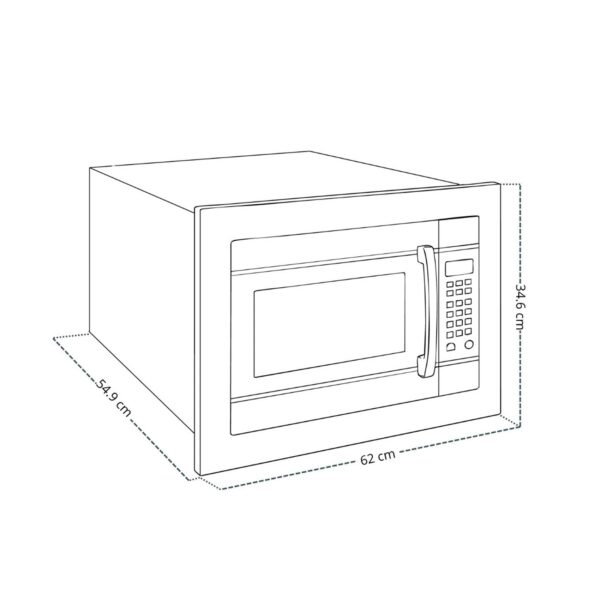 Horno Microondas Empotrable Negro Veneto 62L Drija