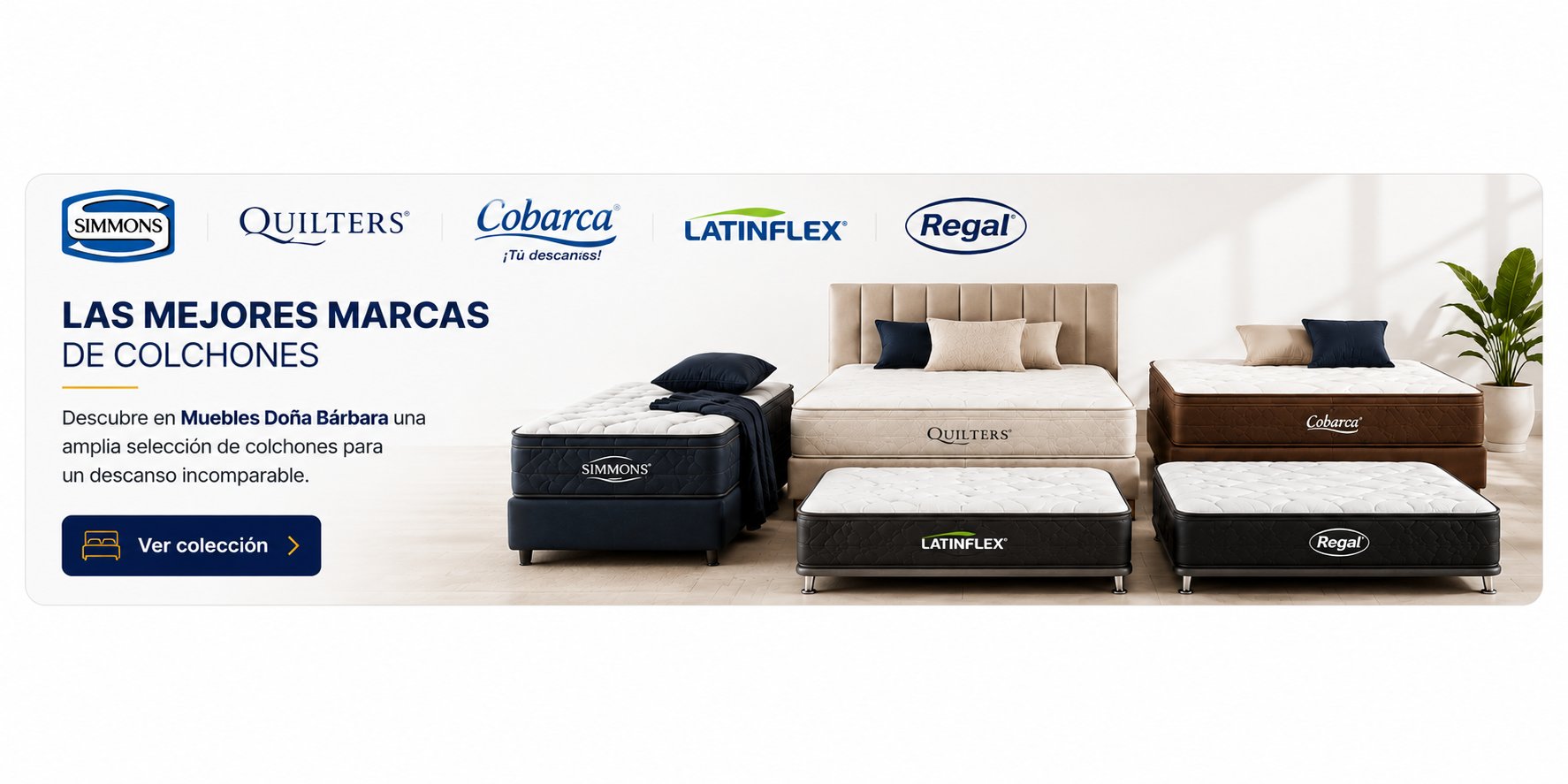Las mejores marcas de colchones - Simmons, Quilters, Cobarca, Latinflex, Regal