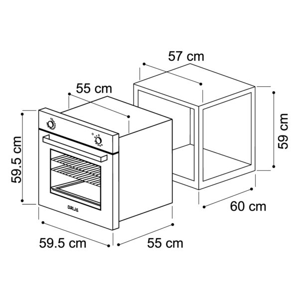 oceania-60-black-medidas-600x600-1 Horno de Gas 24" Oceania Black 60 Drija