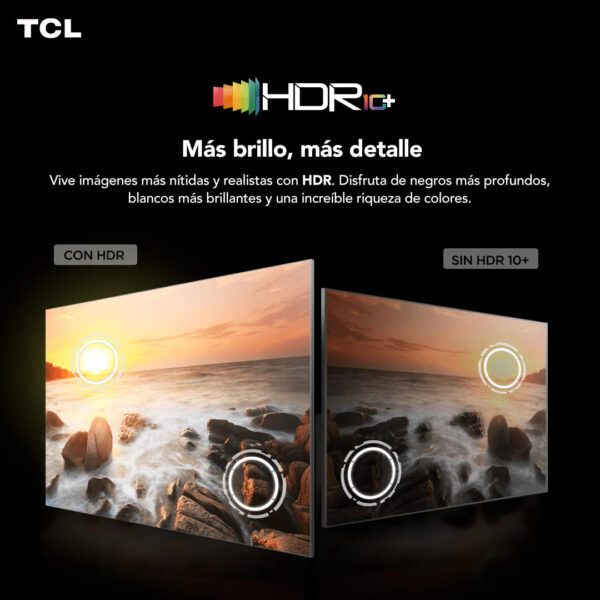 Televisor GOOGLE TV QLED 4K UHD 55" Serie 55T6C TCL