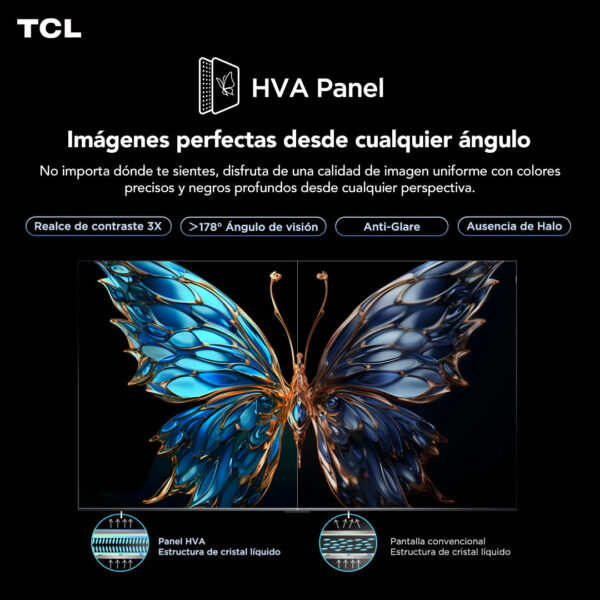 Televisor GOOGLE TV QLED 4K UHD 55" Serie 55T6C TCL