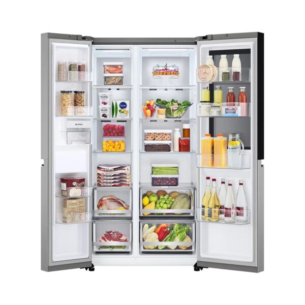 vs25vvnw-3 Nevera Side by Side de Acero InstaView Door In Door de 694 Litros LG